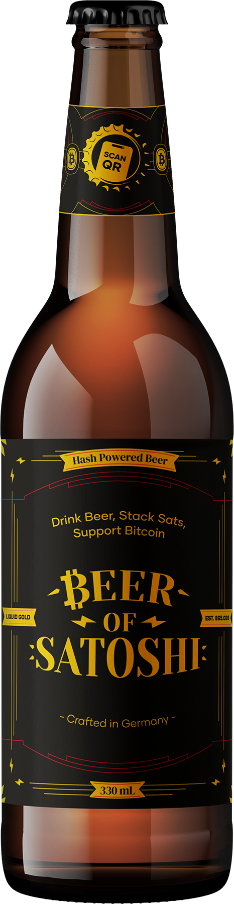 Beer of Satoshi bottle